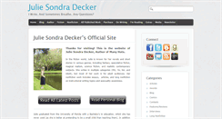 Desktop Screenshot of juliesondradecker.com